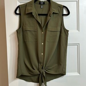 Jones New York Olive Green Women’s Blouse Size Medium